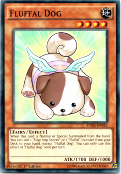 Fluffal Dog - FUEN-EN016 - Super Rare - 1st Edition Yugioh - Image 1