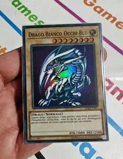 CARTA YU-GI-OH DRAGO BIANCO OCCHI BLU SUPER RARA DPKB-IT001 - Image 1