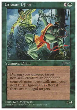 1 x Erhnam Djinn - Chronicles - Heavy Play - MTG - Image 1