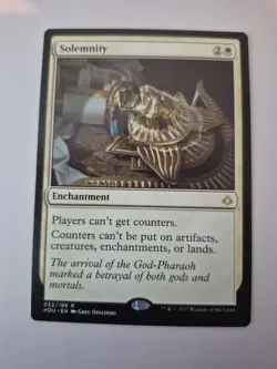 1x Solemnity NM, English MTG Hour of Devastation rare 022 NM x1 - Image 1