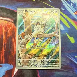 Pokemon Meowth Illustration Rare Holo Me02 Phantasmal Flames 106/094 70 HP Card - Image 1
