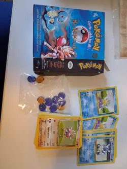 1999 Pokemon Blackout Theme Deck 59 Cards, Book, Counters - Image 1