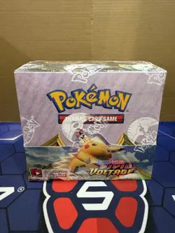 Pokemon TCG Sword & Shield: Vivid Voltage Booster Box SEALED w/ Acrylic Case - Image 1
