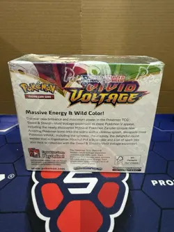 Pokemon TCG Sword & Shield: Vivid Voltage Booster Box SEALED w/ Acrylic Case - Image 2