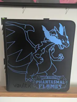 READ DESCRIPTION Vault X - 12 PocketZip Binder - Black Pokemon Phantasmal Flames - Image 1