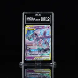 US SELLER TAG 10 GEM Pokemon Mewtwo & Mew GX 052/173 Japanese Tag Team All Stars - Image 1