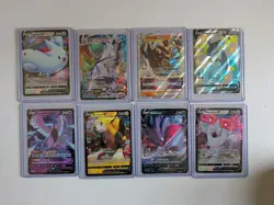 8 Pokemon Cards Ungraded In Sleeves - Image 1