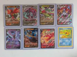 8 Pokemon Cards Ungraded In Sleeves - Image 1