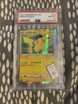 ACE 10 Pikachu Holo Pokemon Go Japanese #028 - Image 1