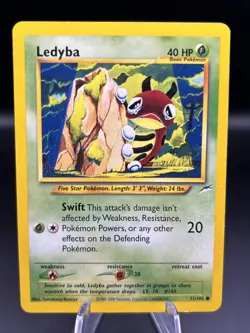 LEDYBA - 2000 Pokemon TCG 71/105 Neo Destiny Common Card - NM - Image 1
