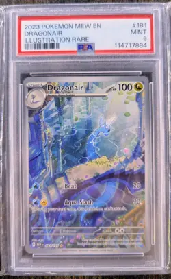 PSA 9 Dragonair 181/165 Scarlet & Violet 151 Holo Illustration Rare Pokemon MINT - Image 1