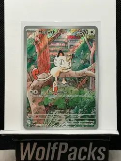 Pokemon TCG Me02: Phantasmal Flames - Meowth 106/094 Illustration Rare Holo - Image 1