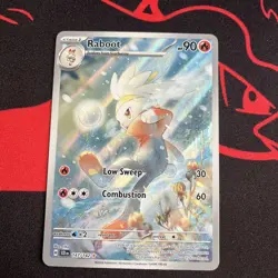 Pokemon TCG Raboot 147/142 Illustration Rare SV07: Stellar Crown NM - Image 1