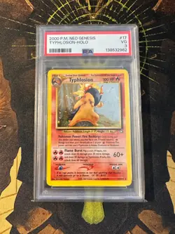 Pokemon Typhlosion 17/111 Neo Genesis Holo Vintage PSA 3 - Image 1