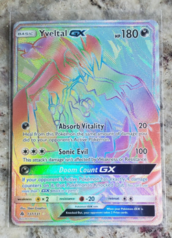 Yveltal GX - 137/131 Pokemon TCG - RAINBOW SECRET RARE - Image 1