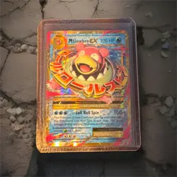 Pokemon Mega Slowbro EX Ultra Rare Full Art Holo TCG Card 220 HP Water 27/108 - Image 1
