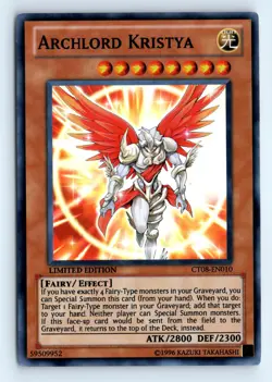 Yu-Gi-Uh Archlord Kristya #CT08-EN010 2011 Collectors Tins tcg - Image 1