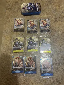 P-075 Monkey.D.Luffy Promo Card TS-02 Tin Set 02 ENGLISH… 9 Card Total - Image 1