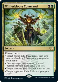 x1 Witherbloom Command R MTG Strixhaven: School of Mages M/NM, English - Image 1