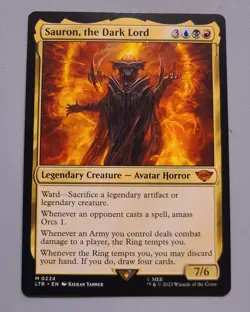 Sauron, the Dark Lord (224/511) The Lord of the Rings Mythic MTG MINT - Image 1