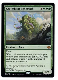 MTG Craterhoof Behemoth, Tarkir: Dragonstorm (TDM) Near Mint Magic - Image 1