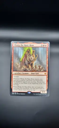 MTG Ilharg, the Raze-Boar War of the Spark set #133 Mythic Good Condition - Image 1