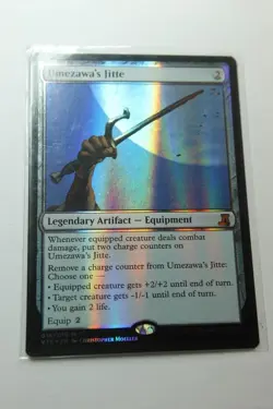 MTG Umezawa's Jitte x1-Foil -From the Vault: Lore-Lightly Played - Image 1