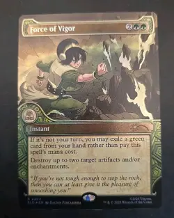 Force of Vigor Secret Lair Drop MTG Rainbow Foil Near Mint - Image 1