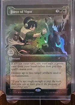 Force of Vigor Secret Lair Drop MTG Rainbow Foil Near Mint - Image 3