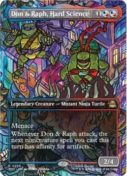 Don & Raph, Hard Science (Borderless, #205, NM) Teenage Mutant Ninja Turtles - Image 1