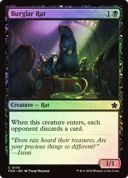 Burglar Rat (0170) - Foundations - Common (Foil) - Image 1