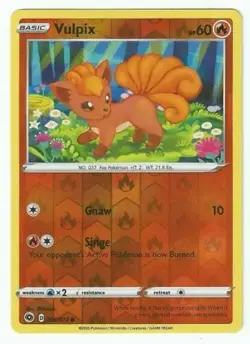 Vulpix 006/073 Reverse Holo SWSD Champion's Path Pokemon - Image 1