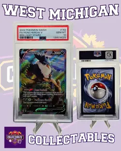 PSA 10 Honchkrow V 162/172 Alternate Art Pokemon TCG Brilliant Stars - Image 1