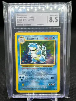 Pokemon TCG Blastoise Holo Rare 1999 Base Set #2/102 CGC 8.5 NM/Mint+ - Image 1