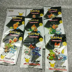 Full Set Pokemon First Partner Pack Complete Jumbo Card TCG 16 Boosters Binder 820650809606 - Image 1