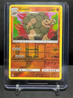 Golem 89/214 Reverse Holo Rare Pokemon 2019 SM Unbroken Bonds LP - Image 1