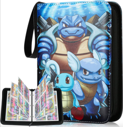 Blastoise Pokemon Inspired Card Album Book Collectors Pocket Trading Card Case - Image 1