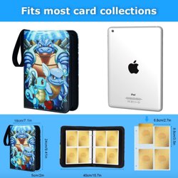 Blastoise Pokemon Inspired Card Album Book Collectors Pocket Trading Card Case - Image 3