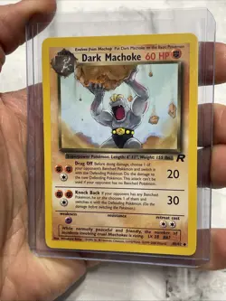 Dark Machoke 40/82 Team Rocket Pokemon TCG WOTC Non-Holo NM/MT Unlimited Vintage - Image 2