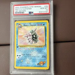 2000 Pokemon Gym Heroes #29 Misty’s Cloyster First Edition Psa 10 - Image 1