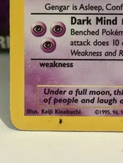 Gengar 5/62 Holo Rare Fossil Unlimited Pokemon TCG MP - Image 5