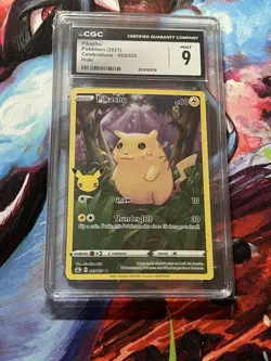 Pikachu 005/025 Celebrations 2021 CGC 9 Mint – Pokemon Card Slab - Image 1