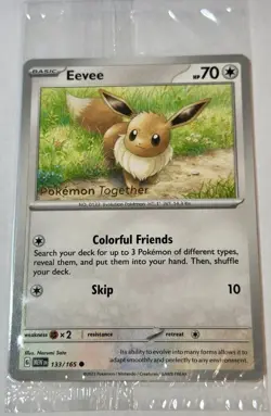 Pokemon Center Exclusive Eevee & Pikachu Pokemon Together Sealed Promos Lot Of 2 - Image 3