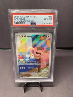 Pokemon TCG Temporal Forces Lickitung Illustratinon Rare Holo 180/162 PSA 10 - Image 1