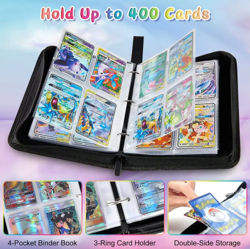 Umbreon Eevee Pokemon Inspired Trading Card Binder Case 400 Slots Chibi Design - Image 3