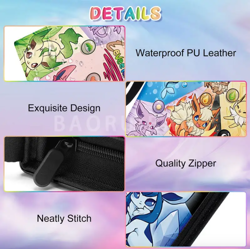 Umbreon Eevee Pokemon Inspired Trading Card Binder Case 400 Slots Chibi Design - Image 4