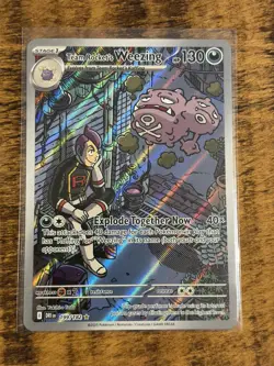 Team Rocket's Weezing 199/182 - Destined Rivals Illustration Rare - Pokemon TCG - Image 1