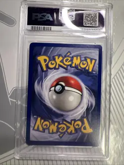 1999 POKEMON BASE SET SHADOWLESS #52 MACHOP PSA 9 - Image 2