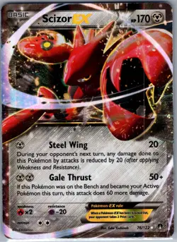 Scizor EX 76/122 XY - BREAKpoint - Pokemon Card - LP - Image 1