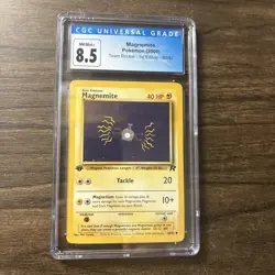 Magnemite 60/82 1st Edition Team Rocket Pokemon CGC 8.5 NM/MINT+ Old Label - Image 1
